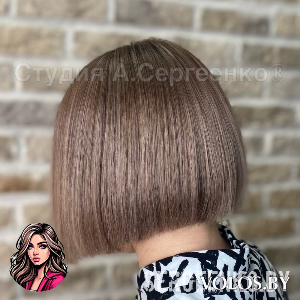 Кератиновое выпрямление (короткие, нормальная густота)