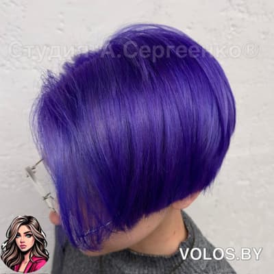 Яркое окрашивание (короткие) с осветлением