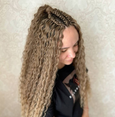 Плетение водопад (с канекалоном)