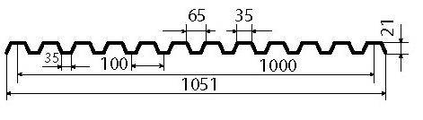 Профлист с8 чертеж dwg