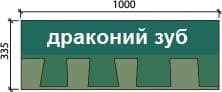 Нарезка гонта "Джаз" внешний вид и размеры