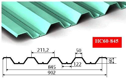 Профнастил Н60-845мм 