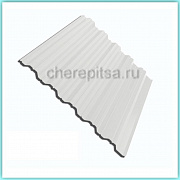 Профнастил НС44-1000мм покрытие Satin цвет RAL 9006 толщина 0,5мм