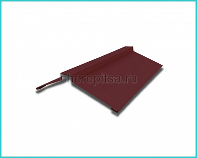 Планка конька фигурного 150x150x2000мм покрытие Полиэстер цвет RAL 3005 толщина 0,45мм