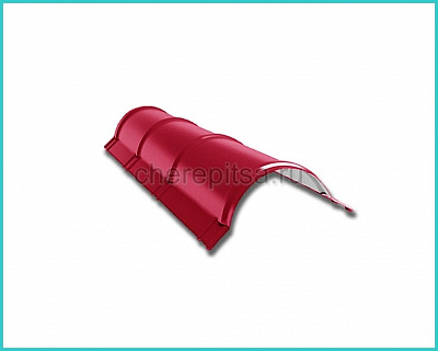 Планка конька полукруглого R110x2000мм покрытие Полиэстер цвет RAL 3003 толщина 0,45мм