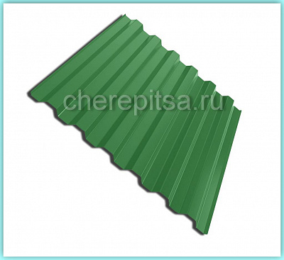 Профнастил С21-1000 покрытие Полиэстер цвет RAL 6002 толщина 0,5мм