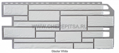 Цокольные панели Nailite под камень Glacier White цвет GLACIER WHITE