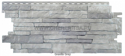 Цокольные панели Nailite под природный камень Granite Grey цвет GRANITE GRAY