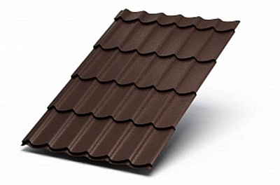 Профиль декоративный Монтерра-XL покрытие Viking MP цвет RAL 8017 толщина 0,45мм