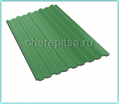Профнастил С10-1150 покрытие Полиэстер цвет RAL 6002 толщина 0,45мм
