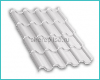 Металлочерепица Монтерроса покрытие NormanMP цвет RAL 9003 толщина 0,5мм