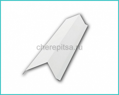 Планка торцевая PE 95x120x2000x0,4мм покрытие Полиэстер цвет RAL 9003 длина 2м толщина 0,4мм