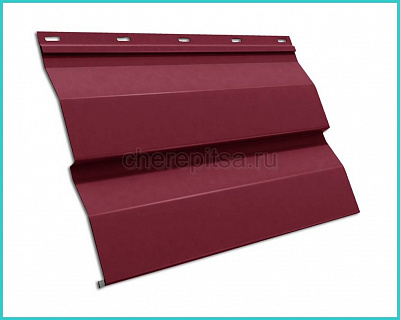 Металлосайдинг Корабельная доска, покрытие Полиэстер цвет RAL 3005 толщина 0,4мм