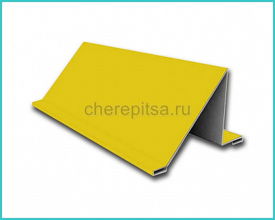 Уголковый снегозадержатель покрытие Полиэстер цвет RAL 1018 длина 2м толщина 0,45мм