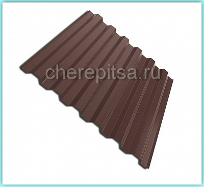 Профнастил С21-1000 покрытие Puretan цвет RAL 8017 толщина 0,5мм