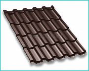 Металлочерепица Трамонтана покрытие PURMAN цвет RAL 8017 толщина 0,5мм