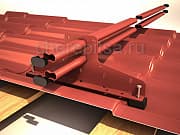 Снегозадержатель трубчатый цвет RAL 8019