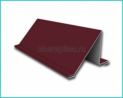 Уголковый снегозадержатель покрытие Полиэстер цвет RAL 3005 длина 2м толщина 0,45мм