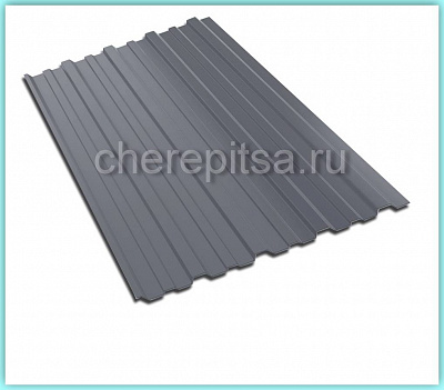 Профнастил С10-1150 покрытие Двусторонний полиэстер цвет RAL 7024 толщина 0,4мм