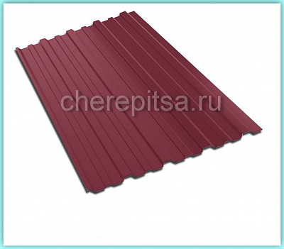 Профнастил С10-1150 покрытие Satin цвет RAL 3005 толщина 0,5мм