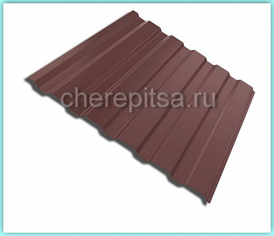 Профнастил С20-1100 покрытие Двусторонний полиэстер цвет RAL 8017 толщина 0,45мм