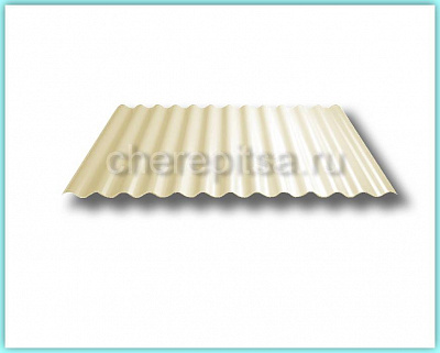 Профнастил МП18-1100 волна покрытие Полиэстер цвет RAL 1014 толщина 0,45мм