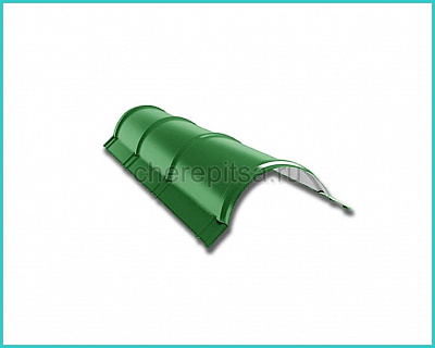 Планка конька полукруглого R110x2000мм покрытие Полиэстер цвет RAL 6002 толщина 0,45мм