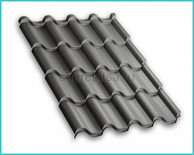 Металлочерепица Монтерроса покрытие Puretan цвет RR23 толщина 0,5мм