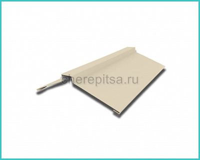Планка конька фигурного 150x150x2000мм покрытие Полиэстер цвет RAL 1015 толщина 0,45мм