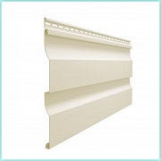 Сайдинг Docke Premium D4,5D Корабельный брус сливки цвет СЛИВКИ