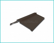 Планка конька фигурного 150x150x2000мм покрытие Полиэстер цвет RR32 толщина 0,45мм