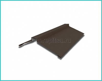 Планка конька фигурного 150x150x2000мм покрытие Полиэстер цвет RR32 толщина 0,45мм