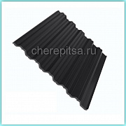 Профнастил НС44-1000мм покрытие Satin цвет RAL 9005 толщина 0,5мм