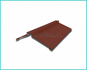 Планка конька фигурного 150x150x2000мм покрытие Полиэстер цвет RAL 3009 толщина 0,45мм