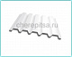 Профнастил С44-1000 покрытие Полиэстер цвет RAL 9010 толщина 0,45мм