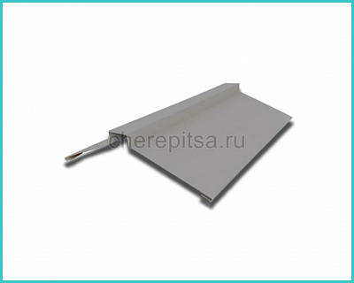 Планка конька фигурного 150x150x2000мм покрытие Полиэстер цвет RAL 7004 толщина 0,45мм