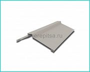 Планка конька фигурного 150x150x2000мм покрытие Цинк цвет ЦИНК толщина 0,4мм