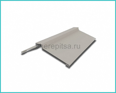 Планка конька фигурного 150x150x2000мм покрытие Цинк цвет ЦИНК толщина 0,4мм