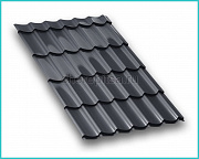 Профиль декоративный Монтерра, покрытие Полиэстер цвет RAL 7024 толщина 0,4мм