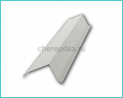 Планка торцевая PE 95x120x2000x0,4мм покрытие Полиэстер цвет RAL 9002 длина 2м толщина 0,4мм