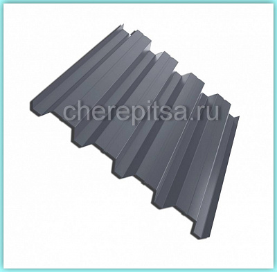 Профнастил H60-845 покрытие Полиэстер цвет RAL 7024 толщина 0,5мм