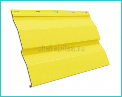 Металлосайдинг Корабельная доска, покрытие Полиэстер цвет RAL 1018 толщина 0,45мм