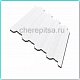Профнастил H75-750 покрытие Полиэстер цвет RAL 9003 толщина 0.7мм