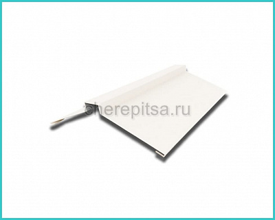 Планка конька фигурного 150x150x2000мм покрытие Полиэстер цвет RAL 9003 толщина 0,45мм