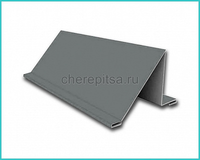 Уголковый снегозадержатель покрытие Полиэстер цвет RAL 7005 длина 2м толщина 0,45мм