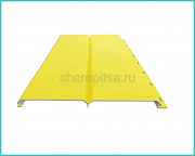 Металлосайдинг L-БРУС, покрытие Полиэстер цвет RAL 1018 толщина 0,45мм