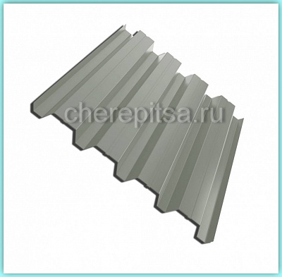 Профнастил H60-845 покрытие Цинк цвет оцинковка толщина 0.7мм
