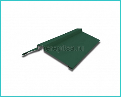 Планка конька фигурного 150x150x2000мм покрытие Полиэстер цвет RAL 6005 толщина 0,4мм