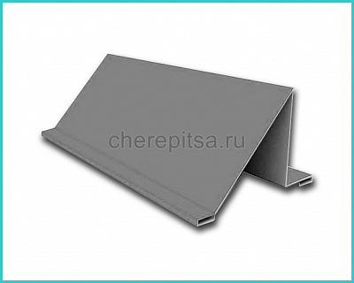 Уголковый снегозадержатель покрытие Полиэстер цвет RAL 9006 длина 2м толщина 0,45мм