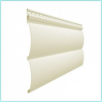 Сайдинг Docke Premium Блок Хаус D4,7T сливки цвет СЛИВКИ